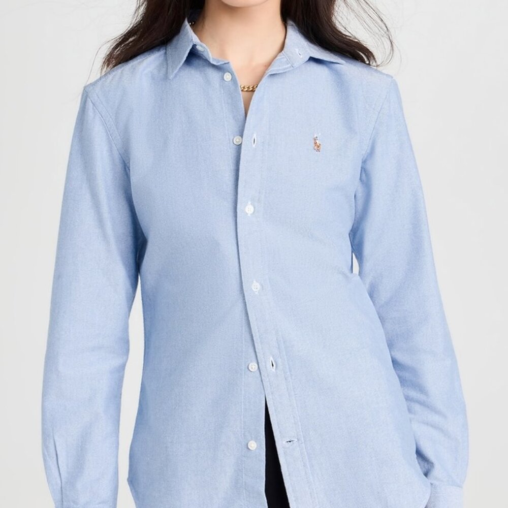 Polo Ralph Lauren Cotton Oxford Long Sleeve Button Down, Size 6